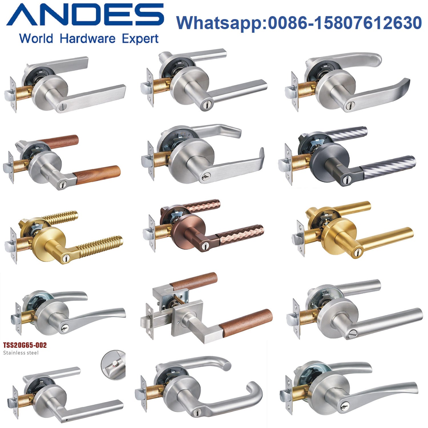 Stainless Steel  304 Door Handle Locks